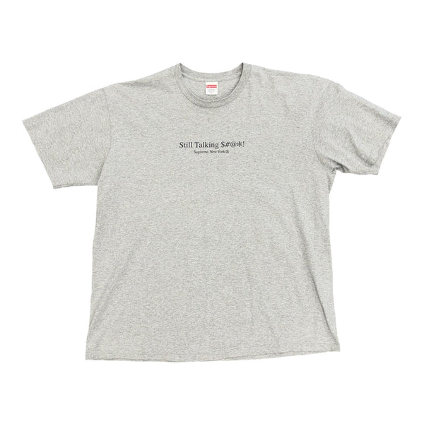 Supreme Still Talking Tee (Heather Grey) - Preowned