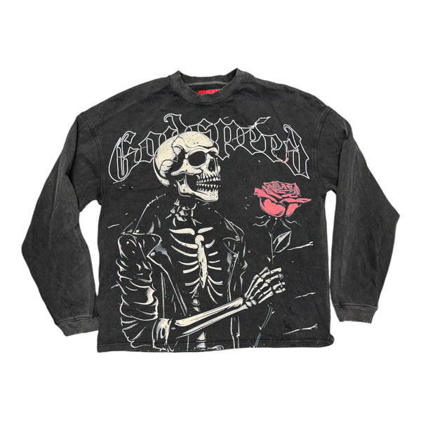 Godspeed Valentine L/S T-shirt Grey Wash - Preowned