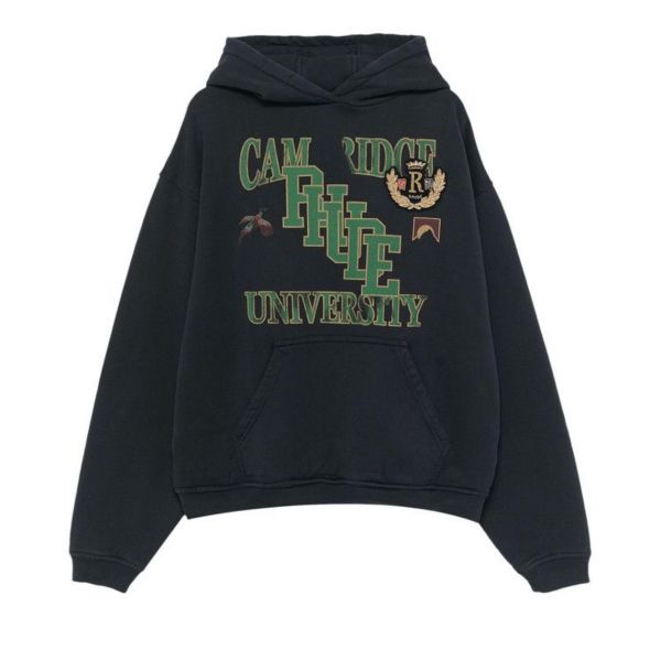 Rhude University Hoodie (Vintage Black)