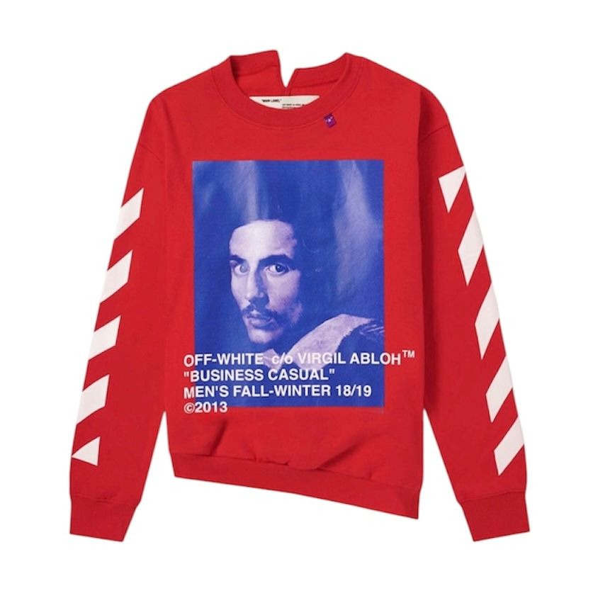 Off-White Berini Crewneck (Red) - Preowned