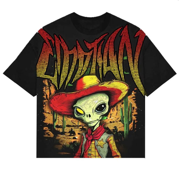 Mixed Emotion Ranger Rhinestone Tee (Black)