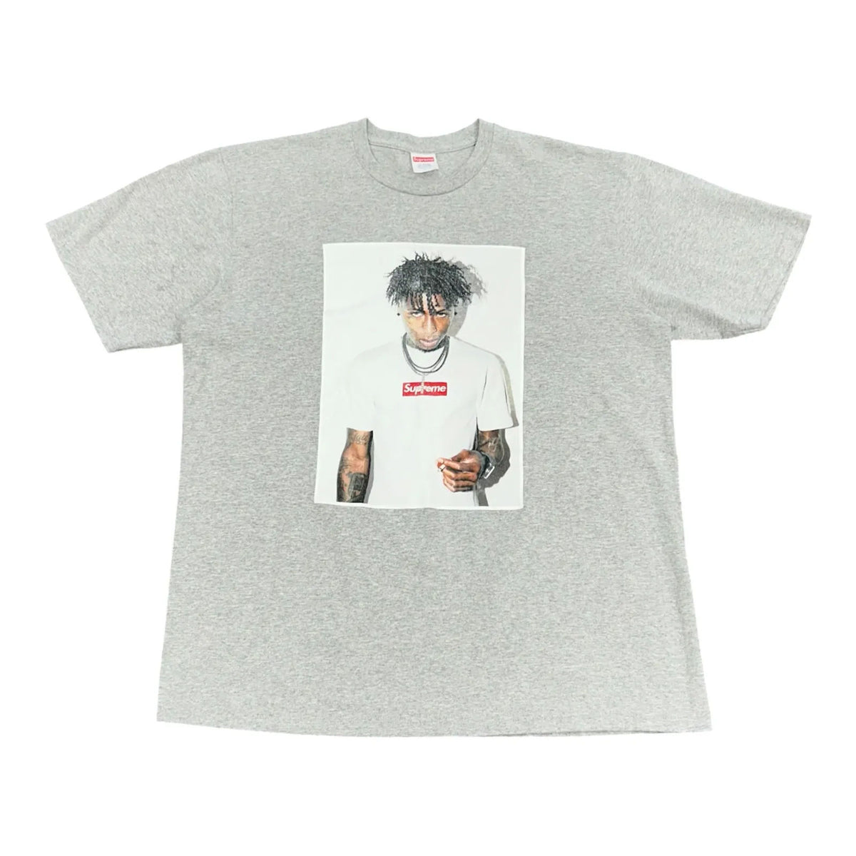 Supreme NBA Youngboy Tee Heather Grey - Preowned