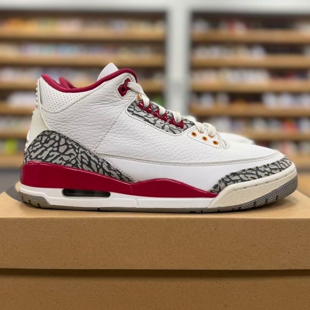 Jordan 3 Retro Cardinal Red - Preowned