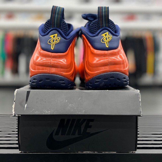 Nike Air Foamposite One Blue Void Rugged Orange - Preowned