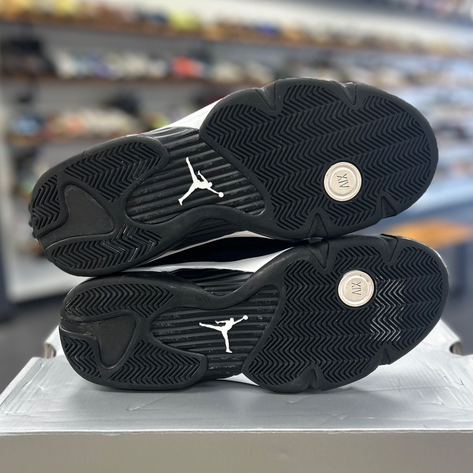 Jordan 14 Retro Black White - Preowned