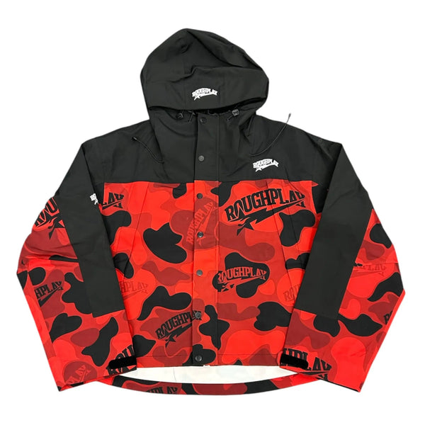 Roughplay Water Resistance Track Jacket (Red Camo)