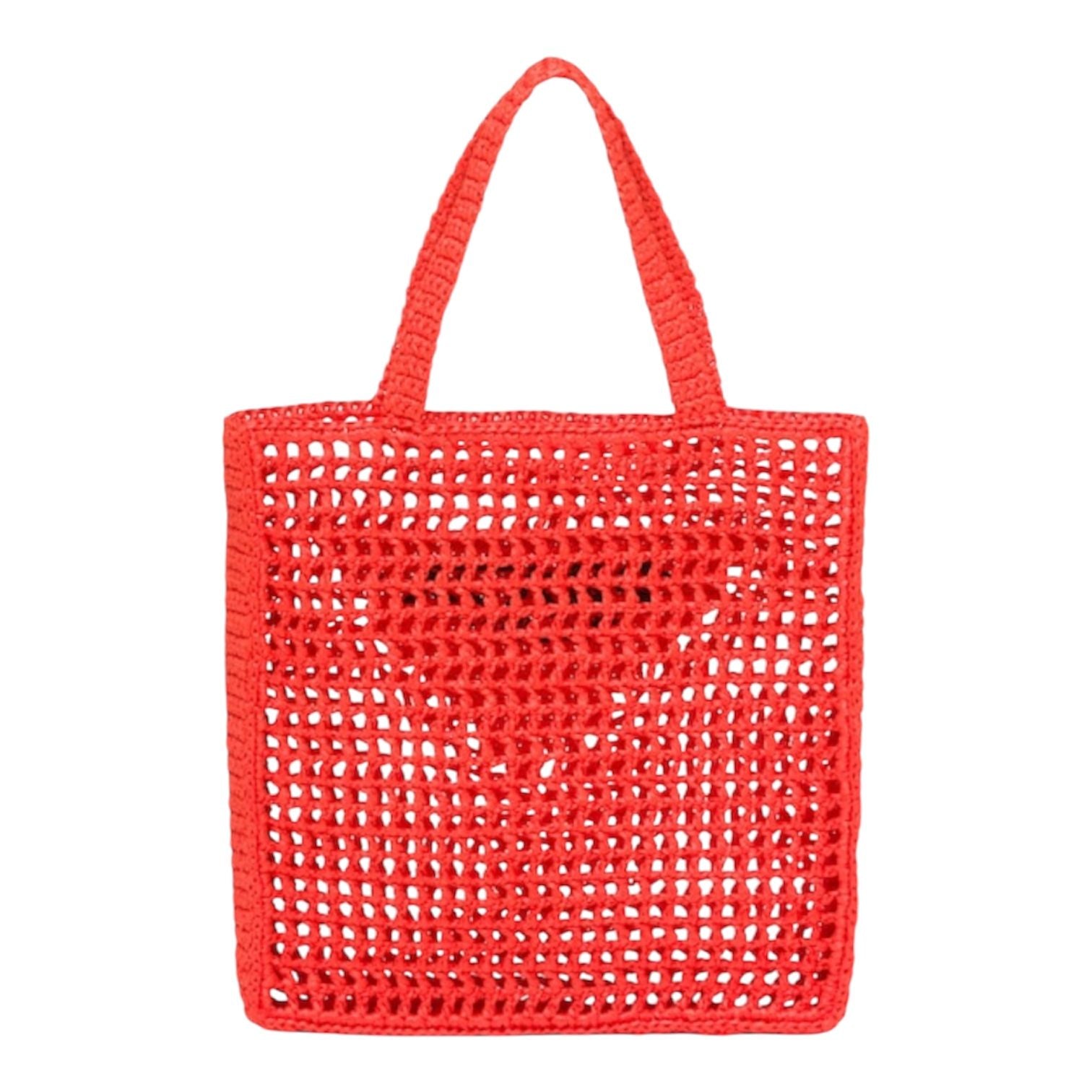Prada Crochet Tote Bag (Orange)