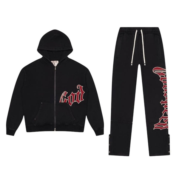 Godspeed OG Logo V2 Sweatsuit (Black/Red)