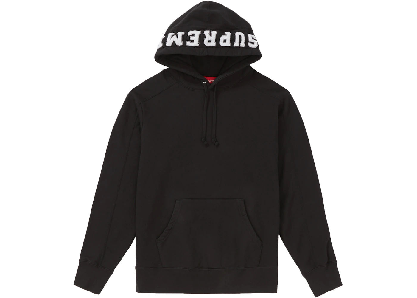 Supreme Paneled Hooded Sweatshirt Black - Preowned