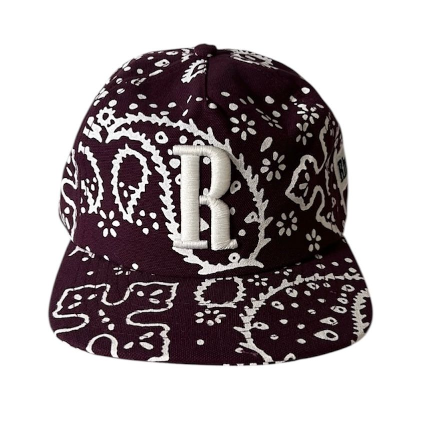 Rhude Paisley Snapback (Burgundy)
