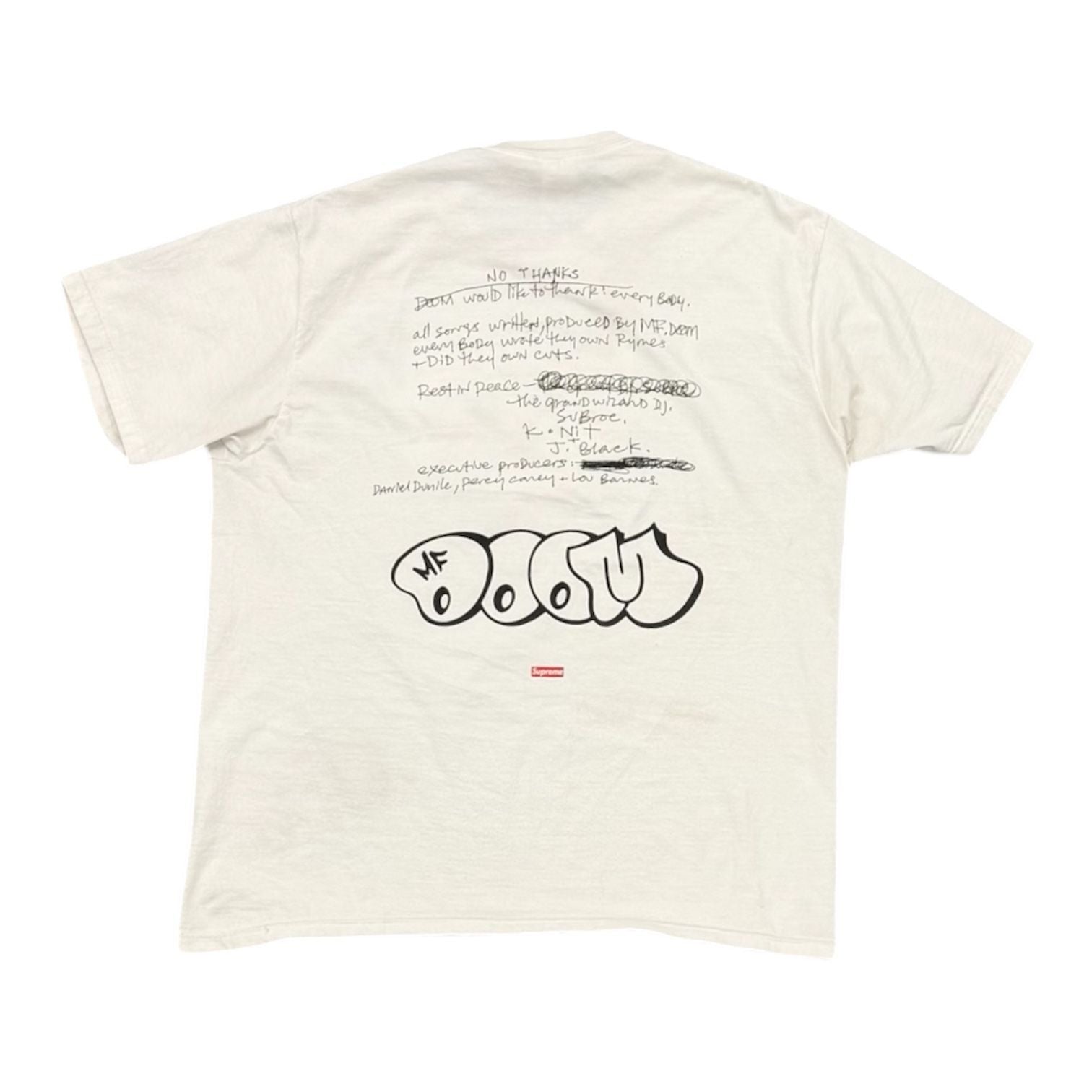 Supreme MF DOOM Tee White - Preowned