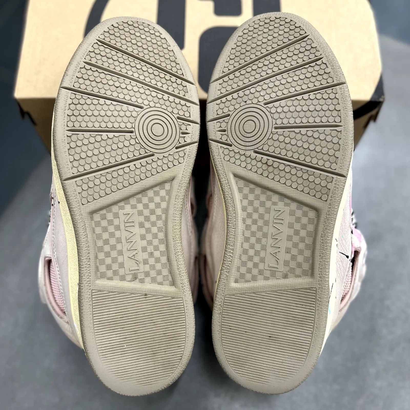 Lanvin Leather Curb Gallery Dept. Pale Pink Multi - Preowned