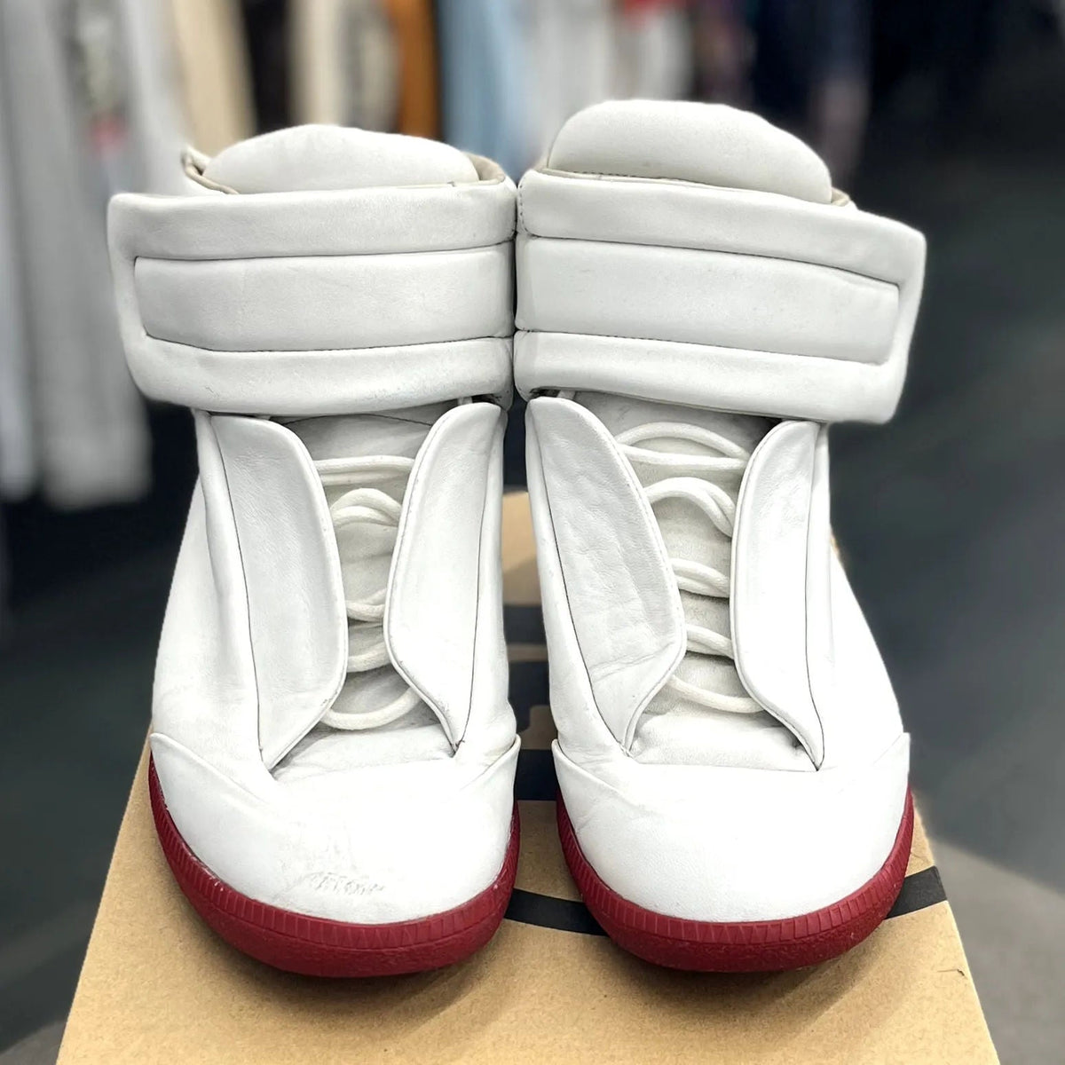 Maison Margiela Future Sneakers White Red  - Preowned
