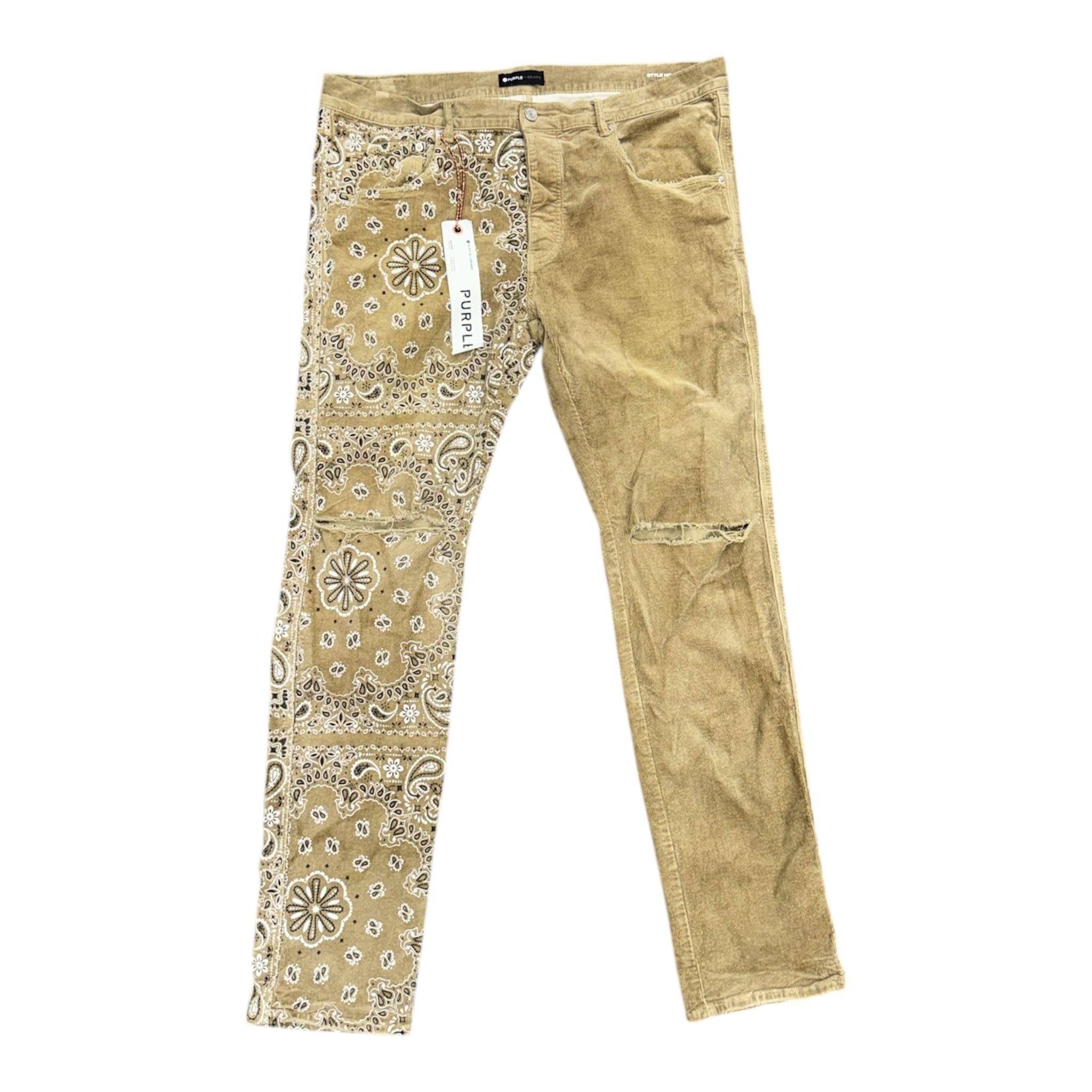 Purple Brand Bandana Corduroy (Tan) - Preowned