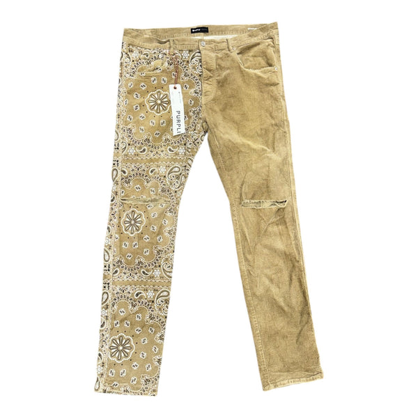 Purple Brand Bandana Corduroy (Tan) - Preowned