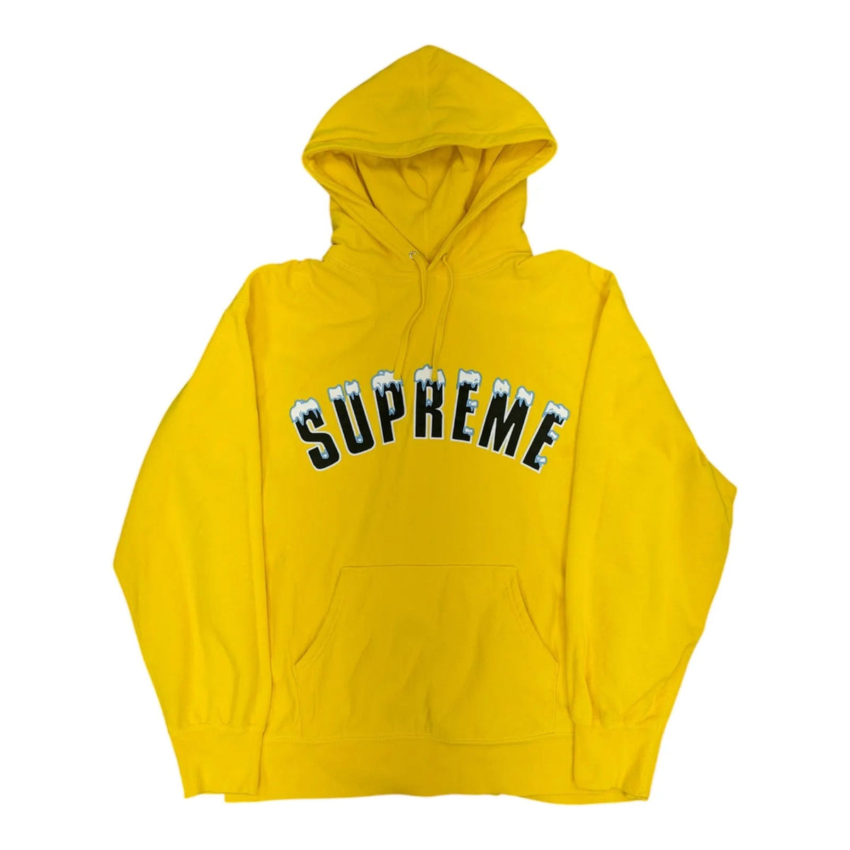 Supreme Icy Arc Hooded Sweatshirt Yellow - Preowned