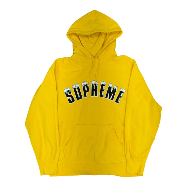 Supreme Icy Arc Hooded Sweatshirt Yellow - Preowned