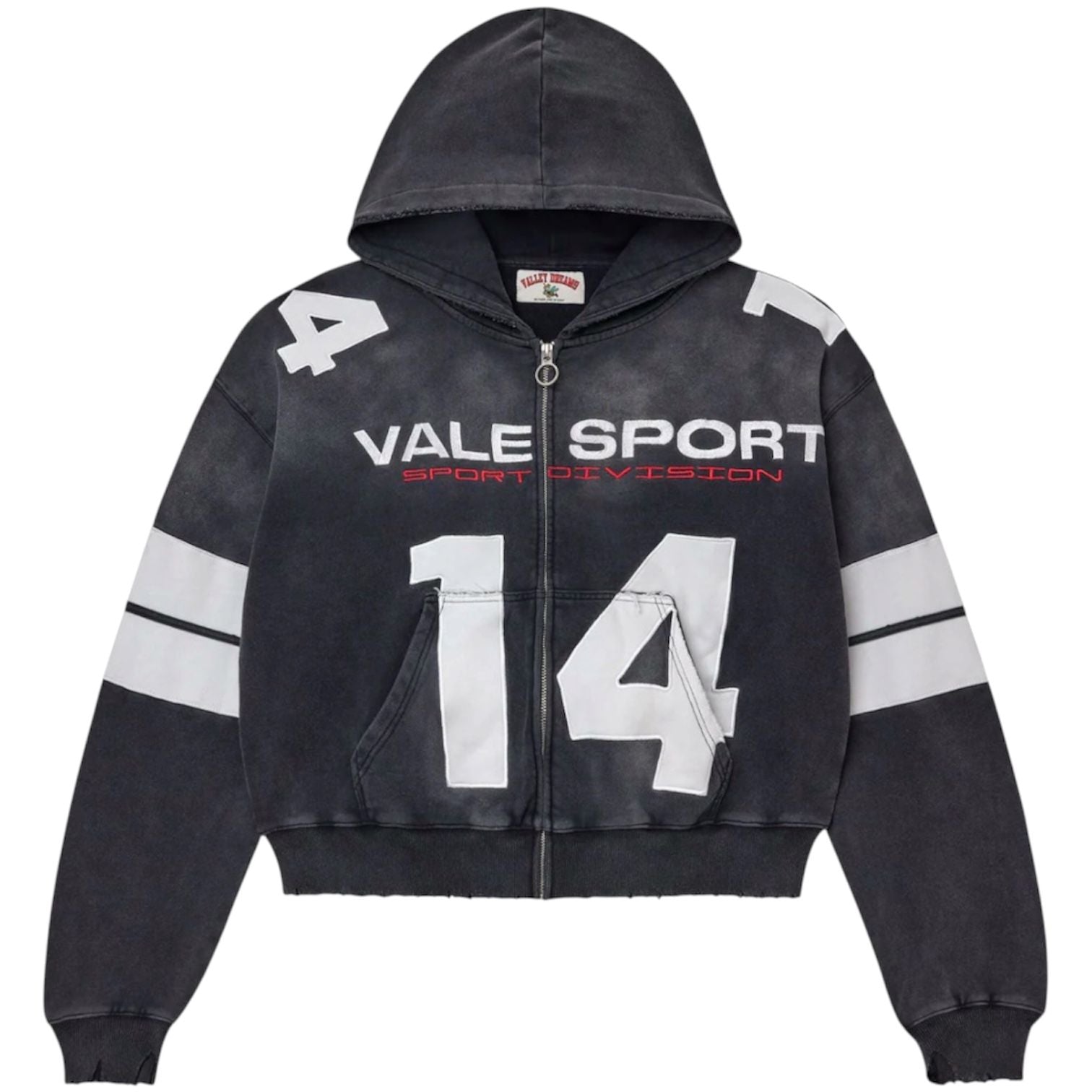 Vale Forever Jerzee Zip Up Hoodie (Black)