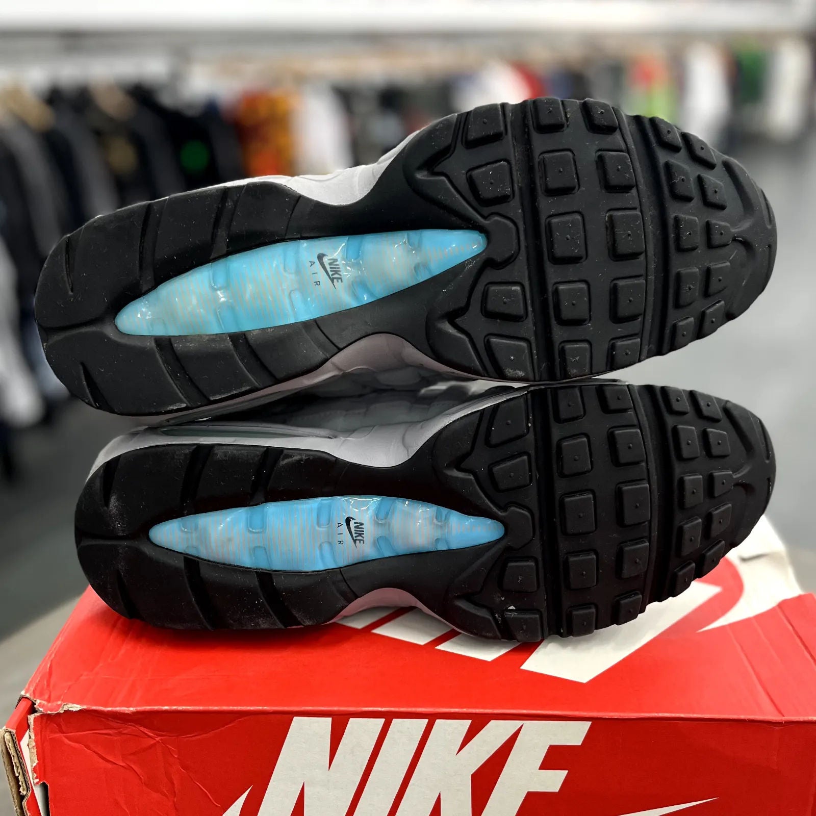 Nike Air Max 95 Retro Logo Grey Aqua - Preowned