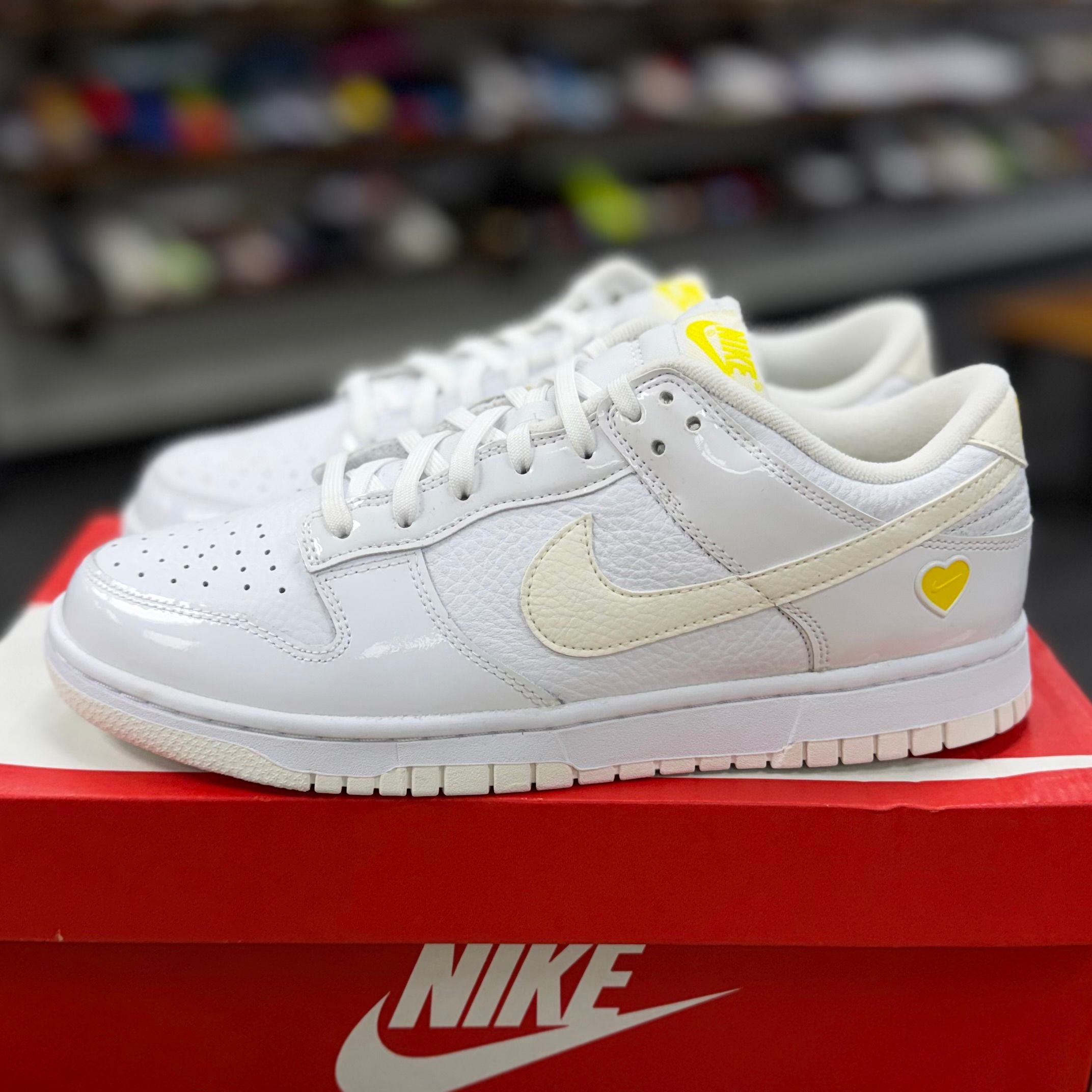 BRAND NEW STEAL - Nike Dunk Low Valentine's Day Yellow Heart (Women's)