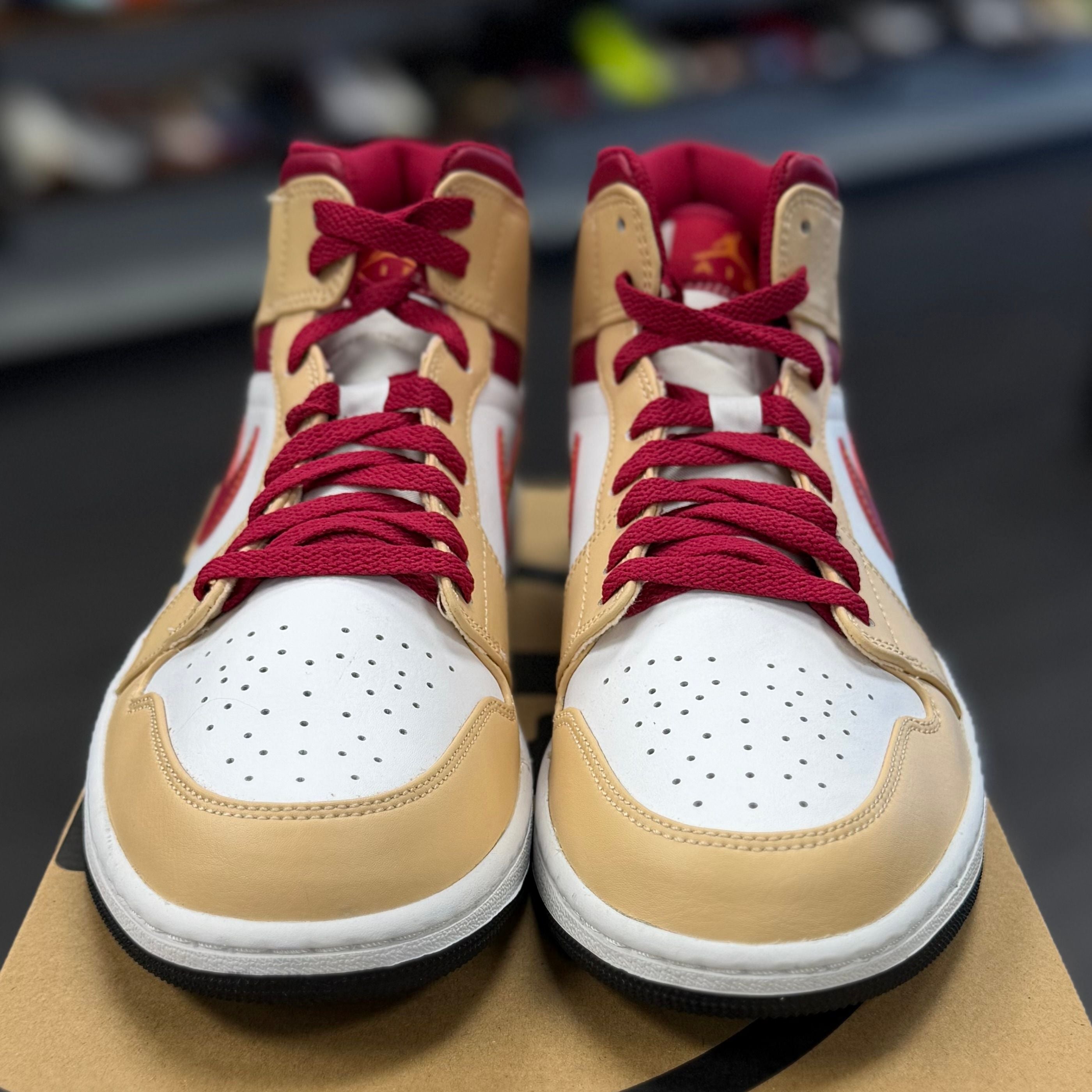 BRAND NEW STEAL Jordan 1 Mid Light Curry Cardinal
