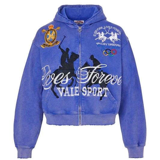 Vale Forever Schwab Zip Up Hoodie (Blue)