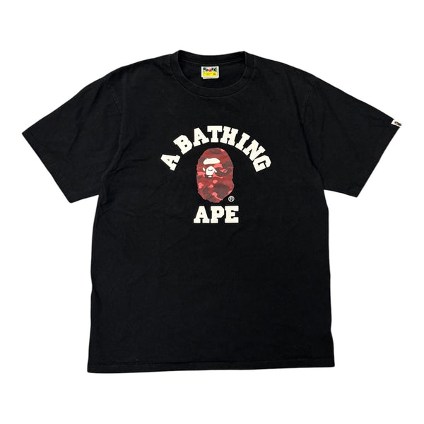 Bape College Tee (Black/Red) - Preowned