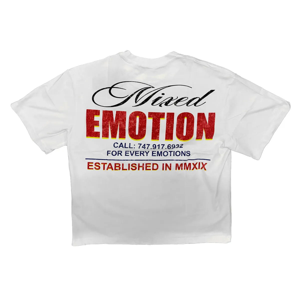 Mixed Emotion Lottery Tee (White) - Preowned