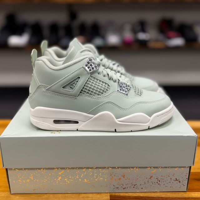 Jordan 4 Retro Seafoam Sail (Women's) - Preowned