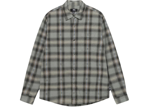 Stussy Motif Plaid Shirt Grey