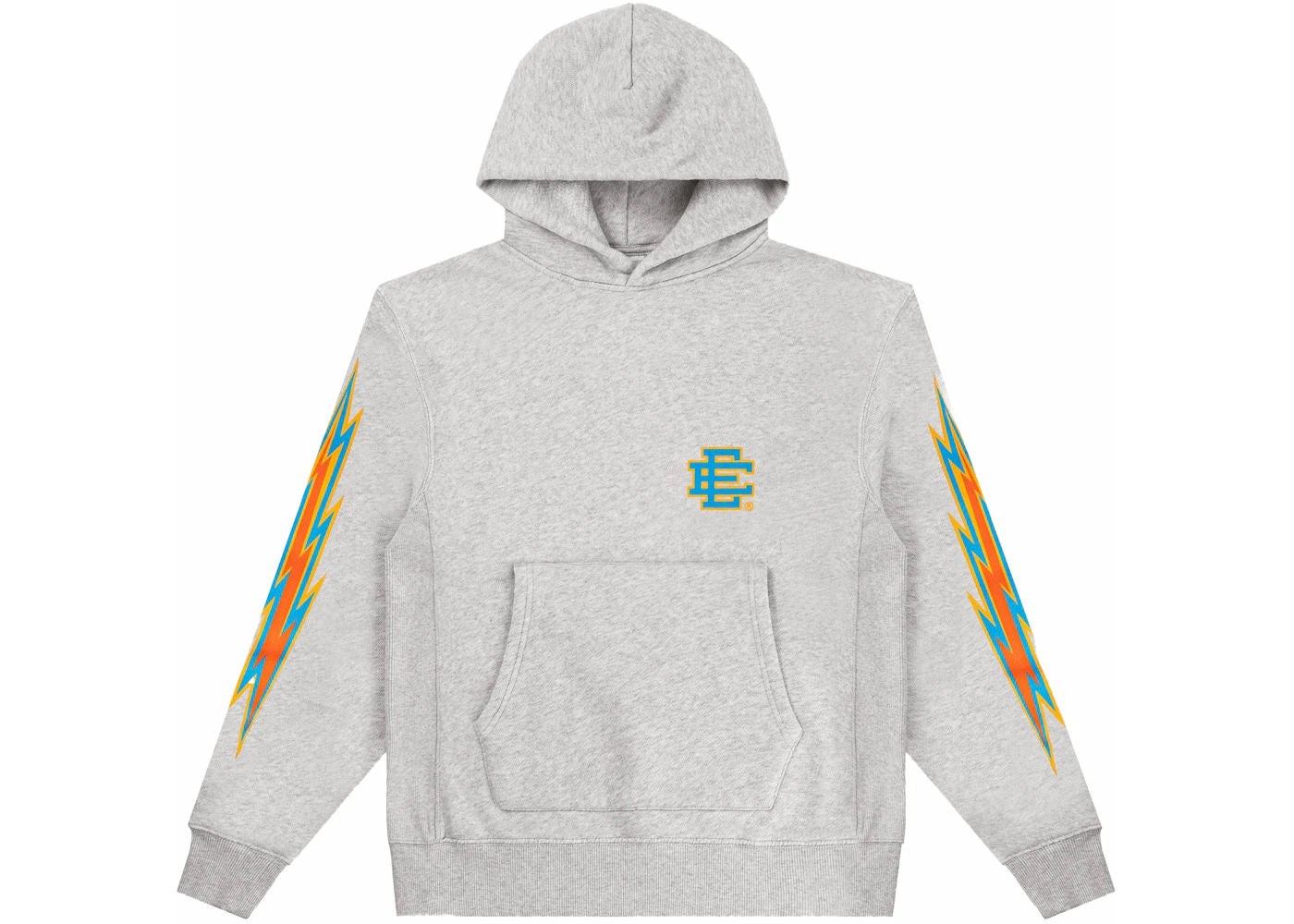 Eric Emanuel EE Basic Hoodie (Gray/Aqua Bolt)