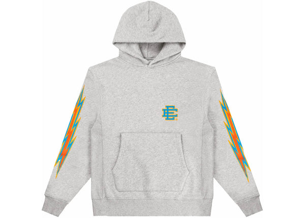 Eric Emanuel EE Basic Hoodie (Gray/Aqua Bolt)