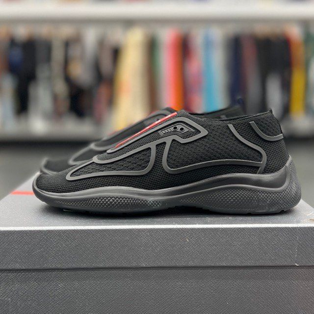 Prada America's Cup Slip-On (Black) - Preowned