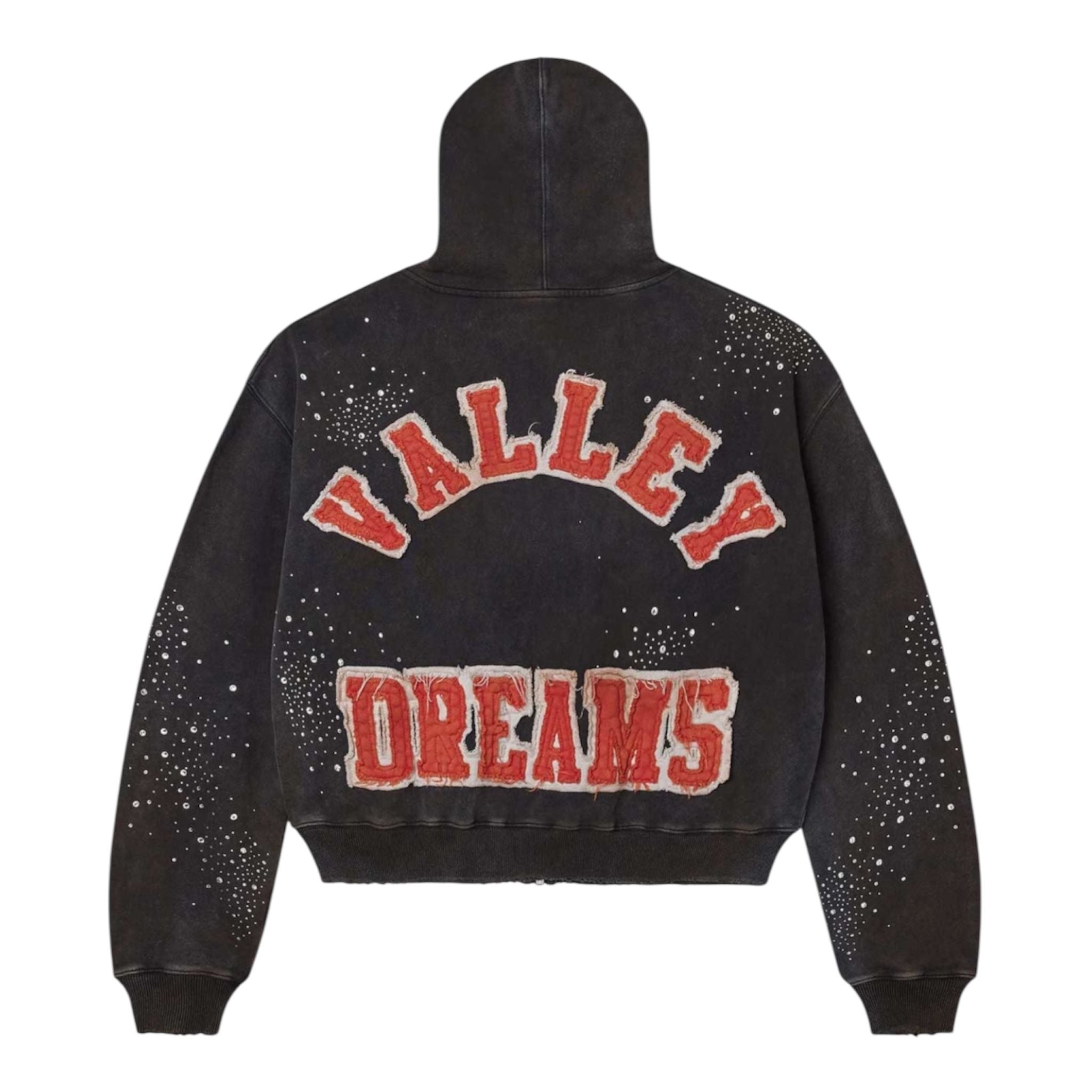 Vale Forever Pluto Clustered Zip Hoodie (Black Wash)