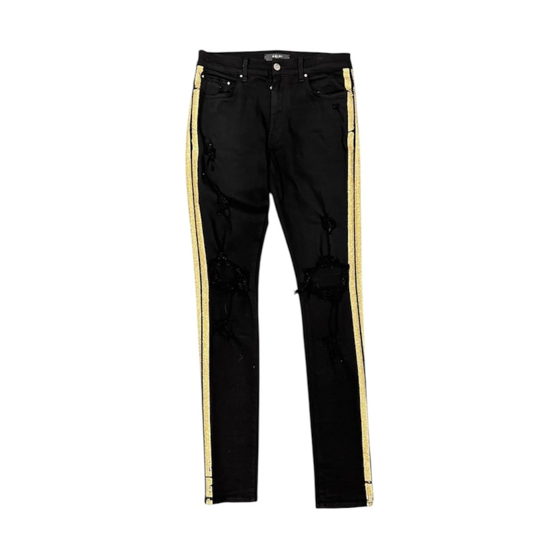 Amiri Stipe Jean (Gold Glitter) - Preowned