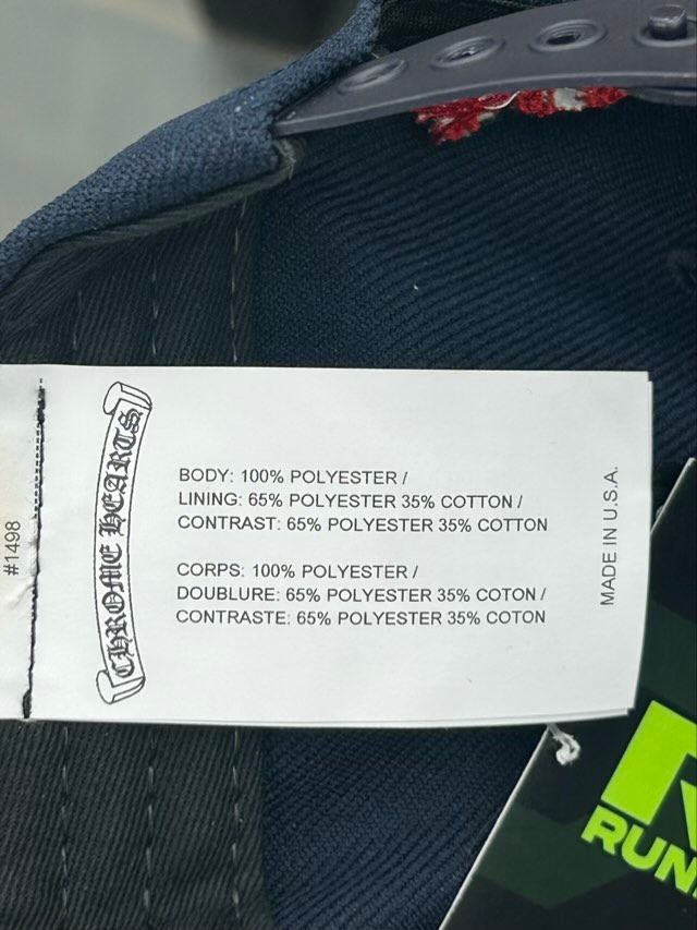 Chrome Hearts Baseball Cap (Navy/Red)