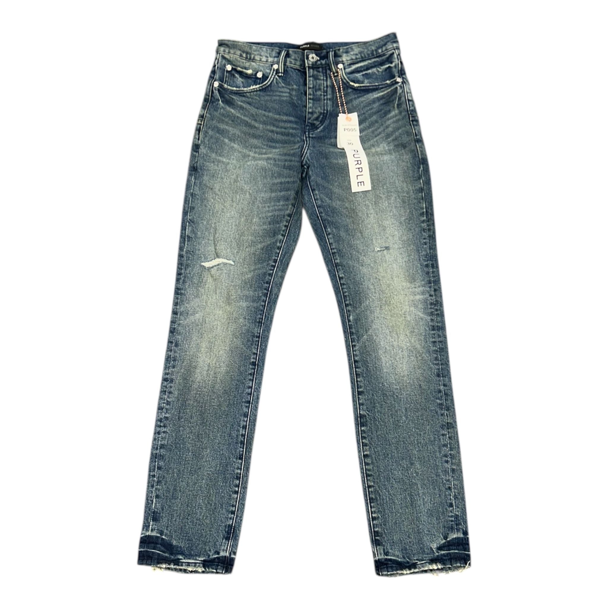 Purple Slim Straight Denim (Indigo)