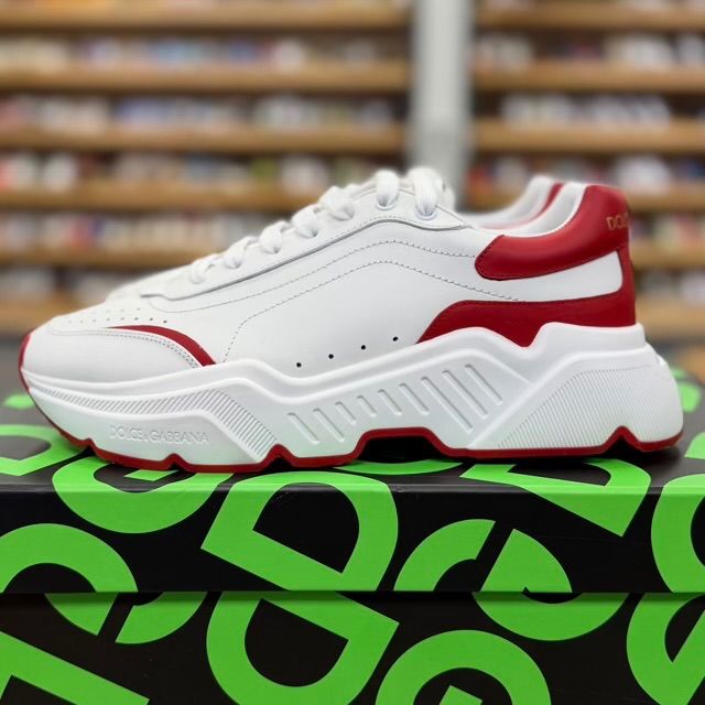 Dolce & Gabbana Daymaster Low White Red - Preowned