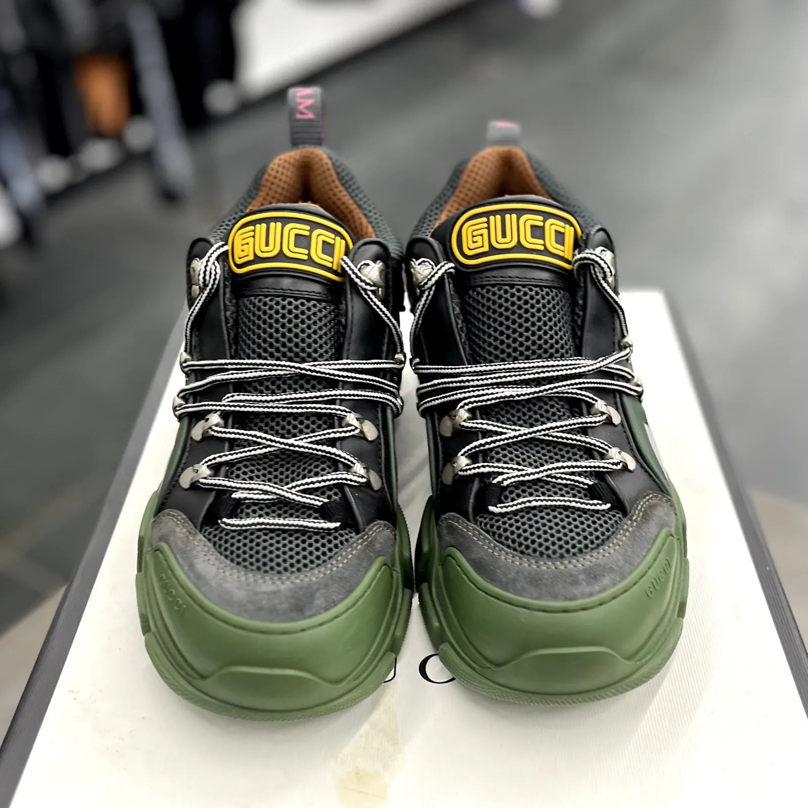 Gucci Flashtrek SEGA Green - Preowned