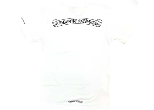 Chrome Hearts Scroll Logo Pocket Tee (White)