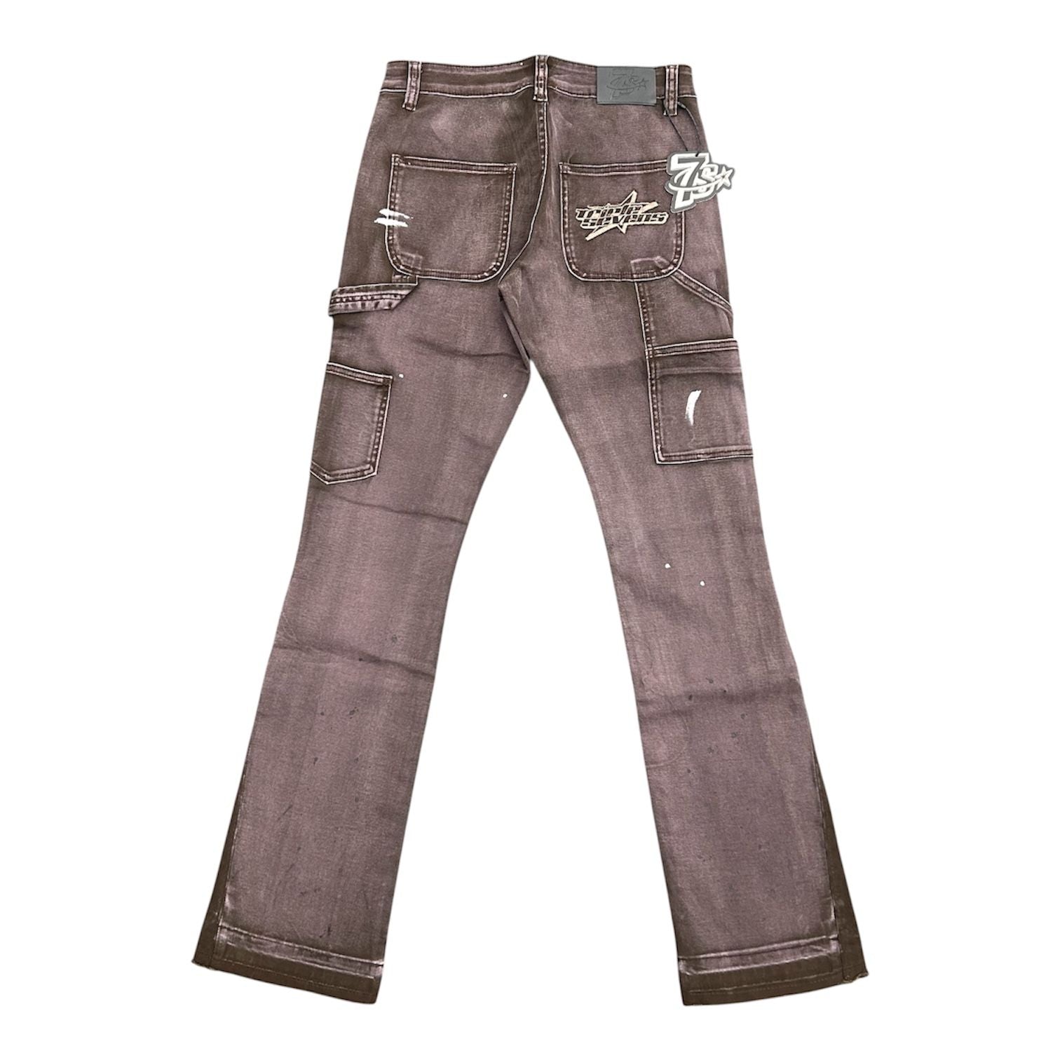 Triple 7's SevenSniper Flare Carpenter Pant (Brown)