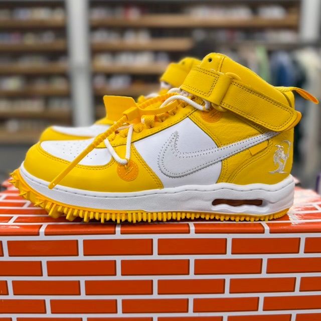 Nike Air Force 1 Mid SP Off-White Varsity Maize - Preowned