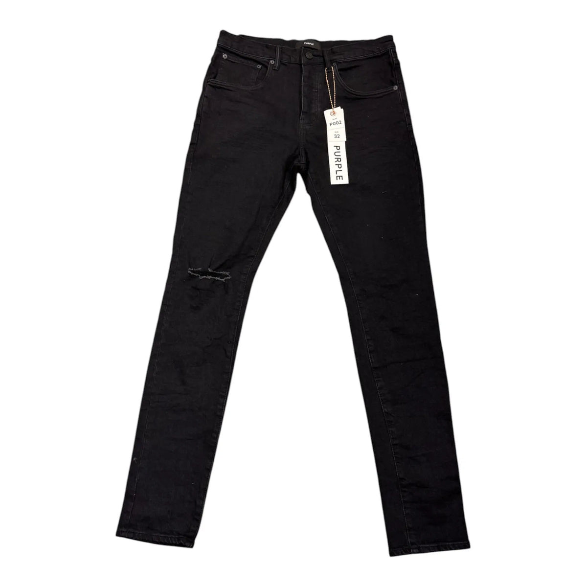 Purple Brand Rinse Knee Slit (Black) - Preowned