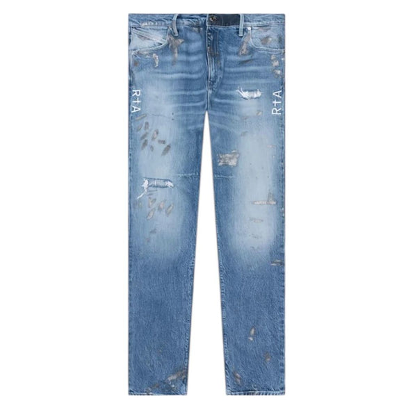 RTA Bryant Silver Paint Splatter Jean (Blue)