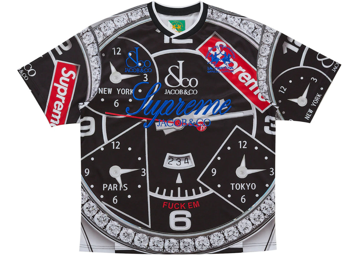 Supreme La Martina Soccer Jersey Black