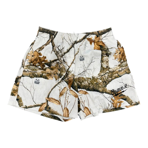 Btravest Studio Realtree Mesh Shorts (White)