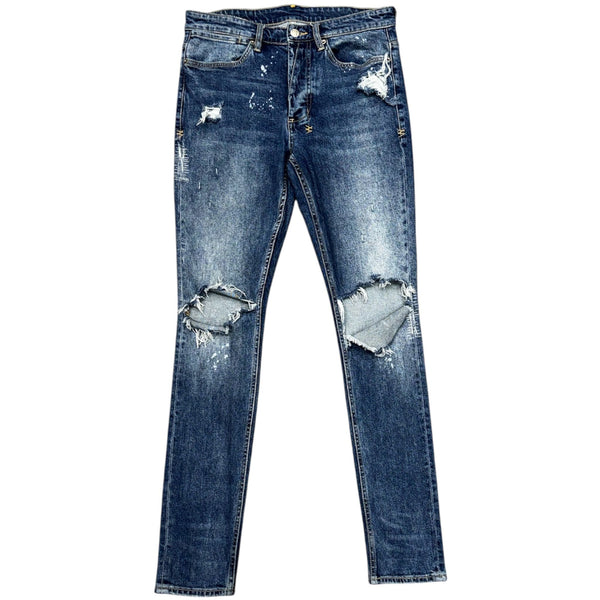 Ksubi Van Winkle Kulture Trashed (Medium Wash) - Preowned