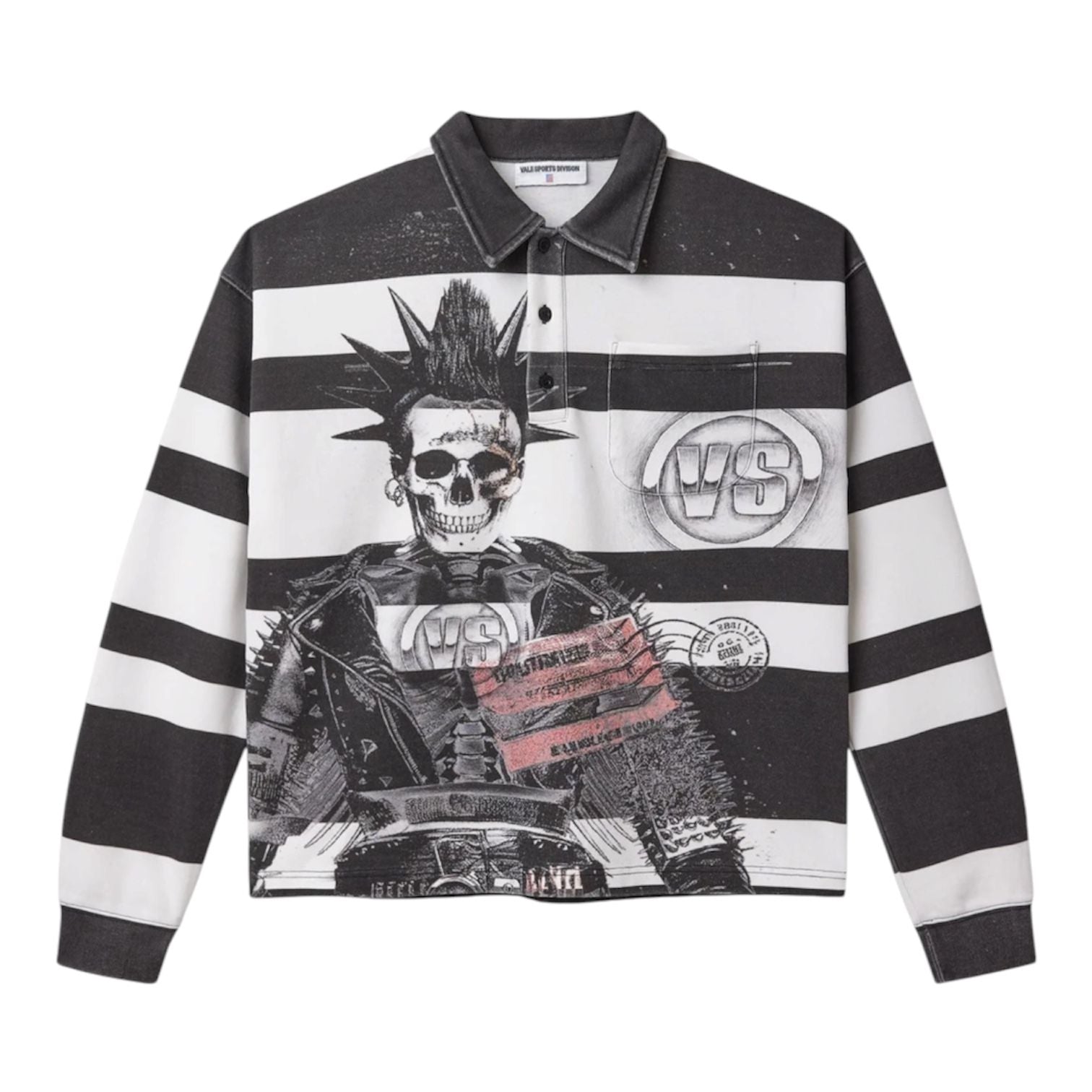 Vale Forever Reggie Rugby Longsleeve Tee (White/Black) - Preowned