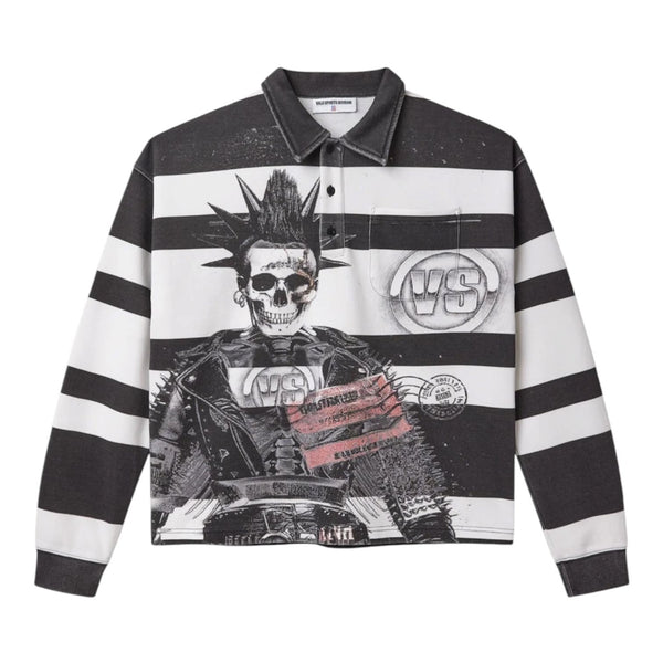 Vale Forever Reggie Rugby Longsleeve Tee (White/Black) - Preowned