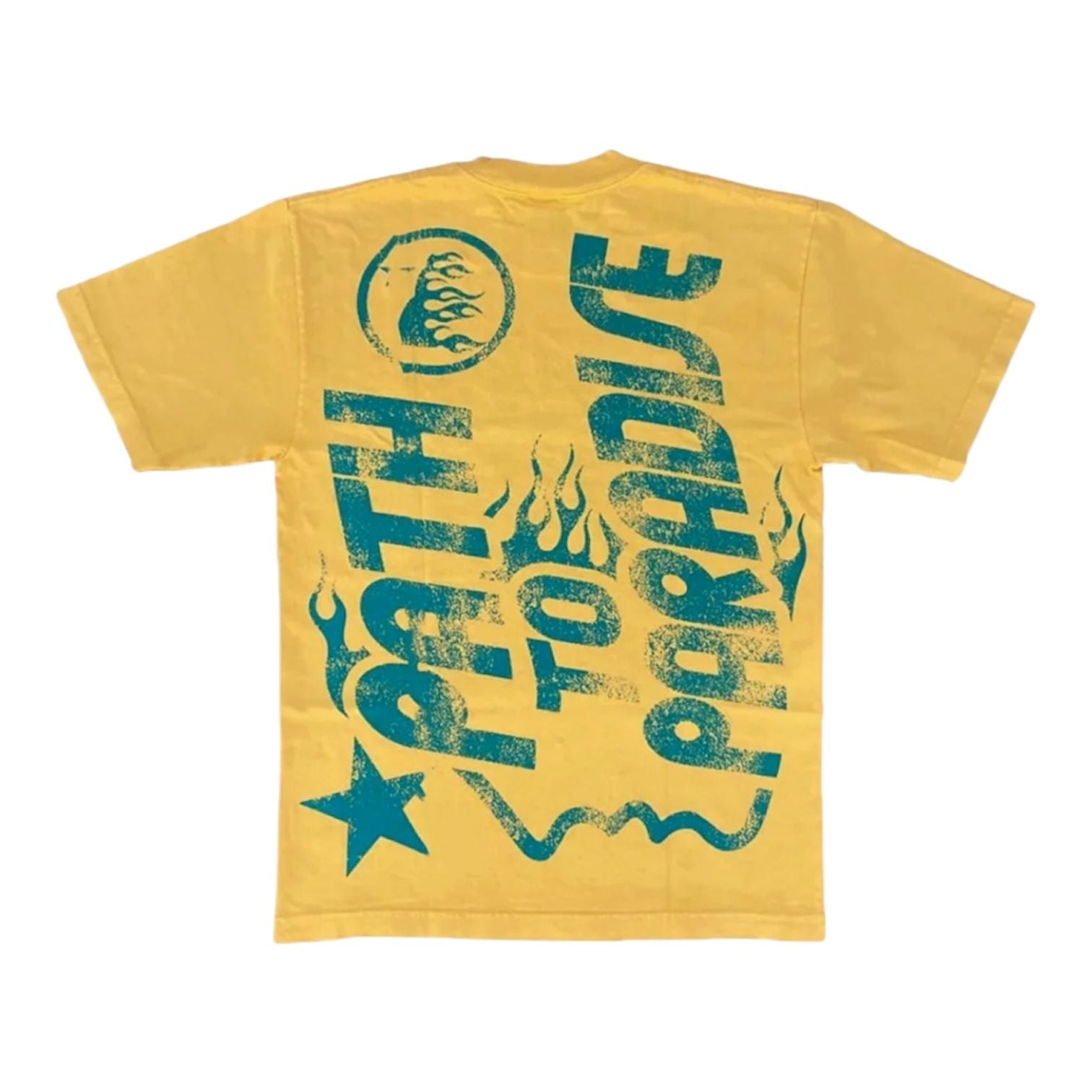 Hellstar Jesus Emblem Tee (Yellow) - Preowned